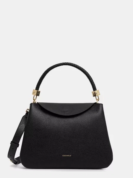 Coccinelle De piele geantă pe umăr Coccinelle Tiggy negru