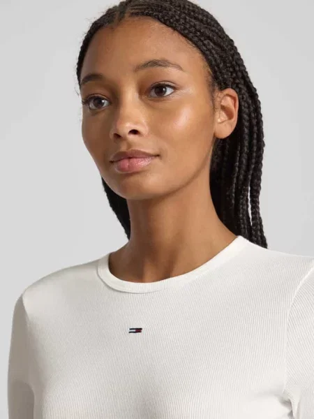 Tommy Jeans Bluzka Essential Écru biała