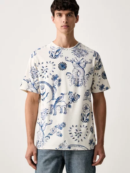 Scotch & Soda férfi póló bézs
