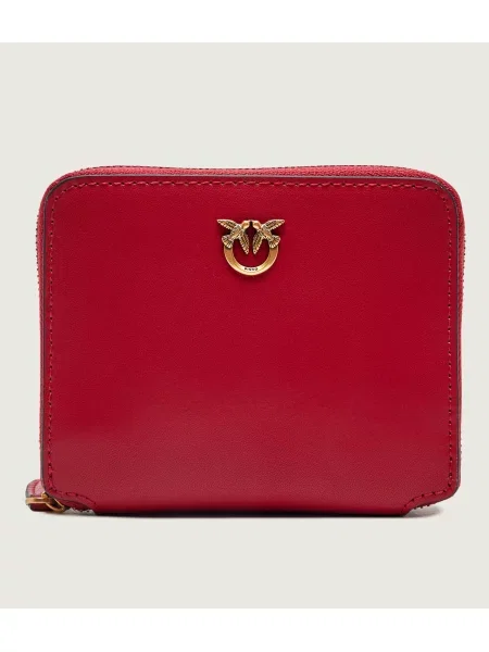 Pinko De piele portofel Taylor roșu