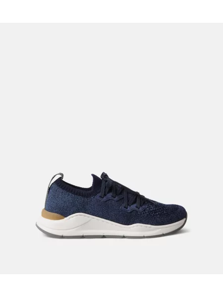 Gyerek sneaker Brunello Cucinelli kék