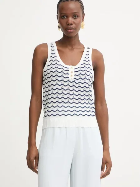 Fracomina top pentru femei alb