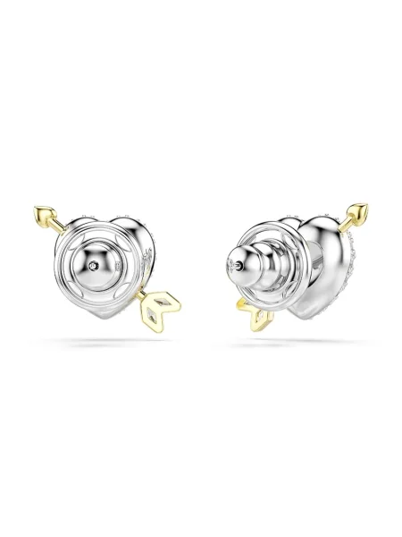 Swarovski Cercei auriu transparent argintiu