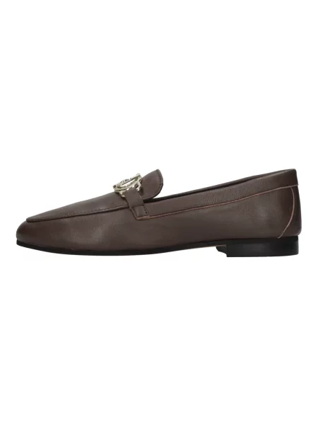 Loafersy Liu Jo skórzane brązowe