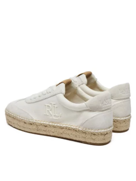 Espadrilky LAUREN RALPH LAUREN bílé