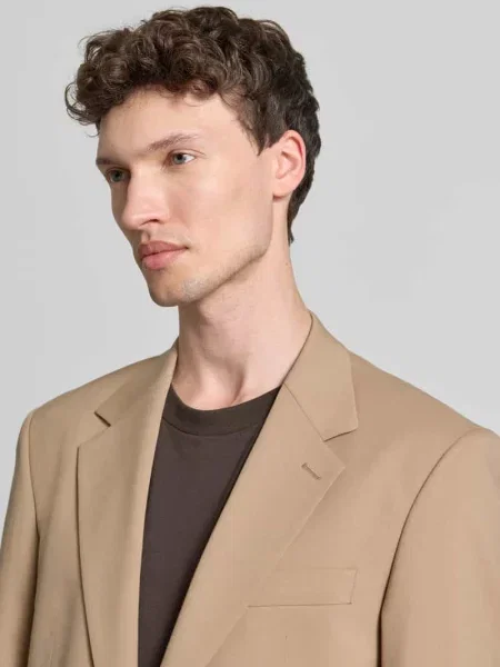Marynarka garniturowa o kroju regular fit z dodatkiem wełny model REECE' Strellson beżowa
