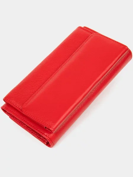 ST Leather Accessories Гаманець Шкіра червоний
