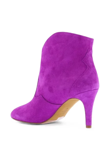 Botine Toral Shoes din piele de căprioară violet