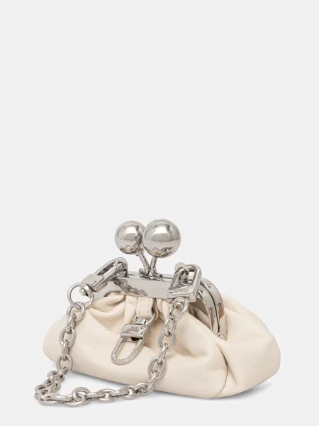 Шкіряна сумочка Weekend Max Mara DIOMEDE бежевий