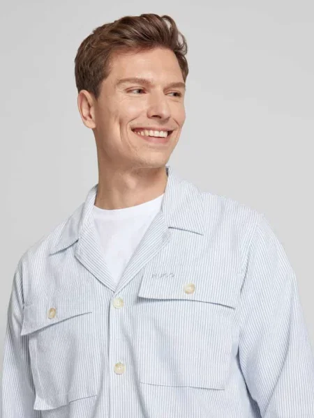 Kurtka koszulowa o kroju regular fit z z patką na piersi model ‘Egalo’ Hugo