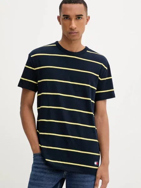 Tommy Jeans t-shirt wzorzysty granatowy