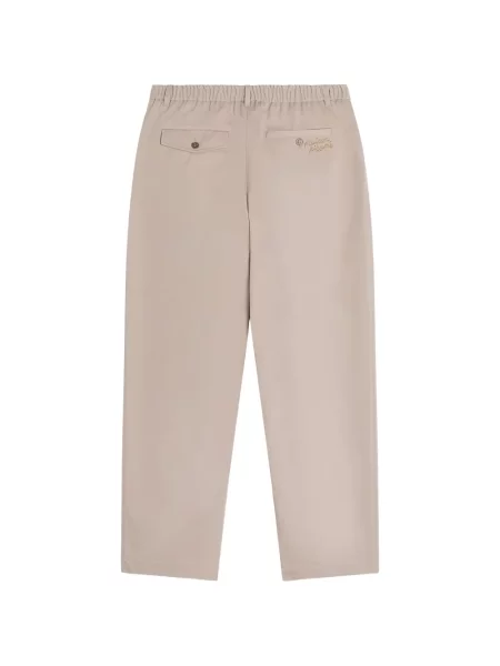 Pantaloni Maison Kitsune cu autograf gri