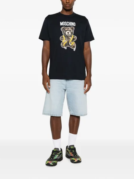 Ursuleț de pluș tricou Moschino albastru