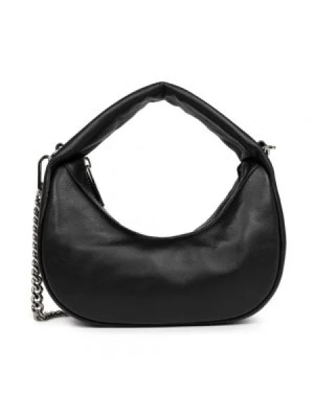 Torebka hobo Lancaster skórzana czarna
