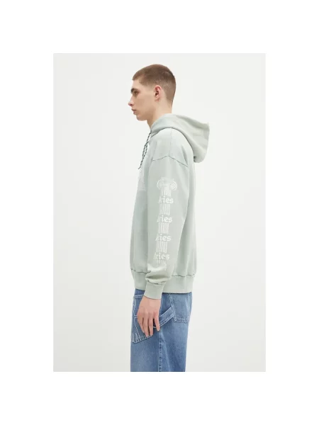 Aries bluza Aged Ancient Column Hoodie niebieska
