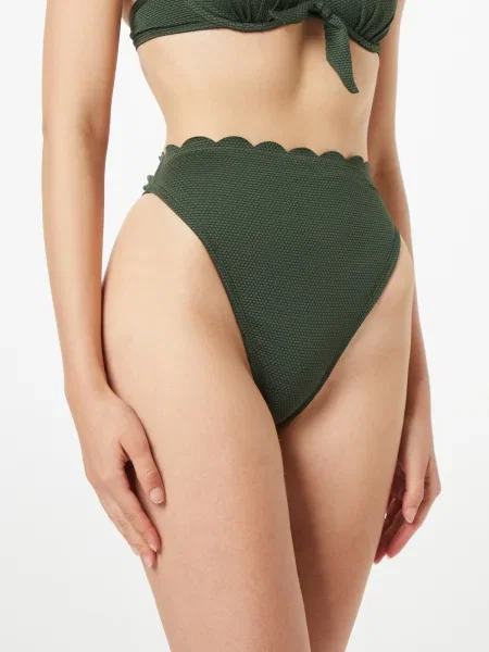 Hunkemöller Slip costum de baie închis verde