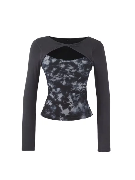 Trendyol Tricou grafit / bazalt gri