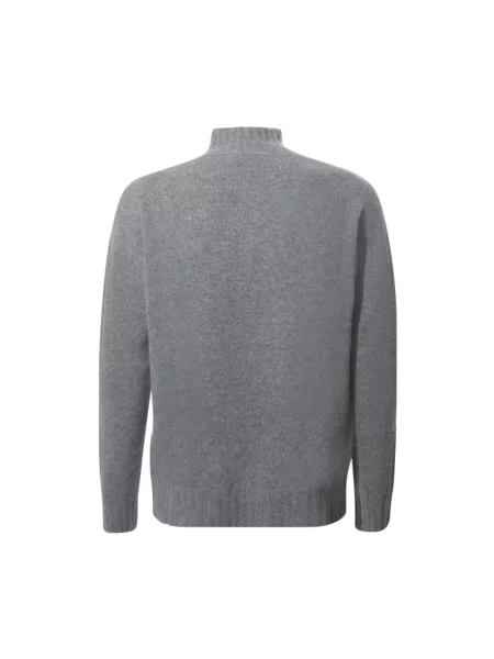 Sweter Alpha Studio wełniany szary