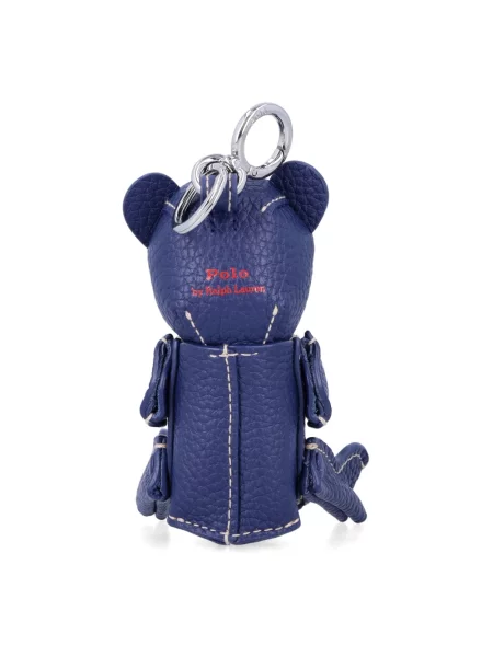 Zawieszka Polo Ralph Lauren skórzana niebieska