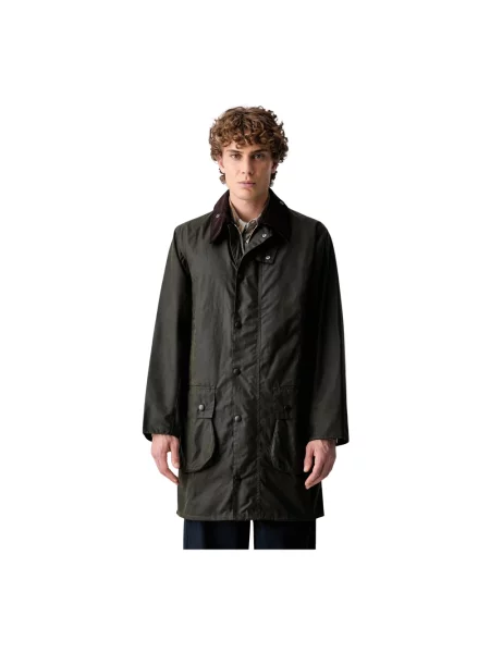 Barbour długa kurtka zielona