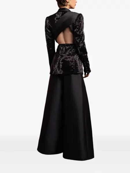 Kombinezon Gaby Charbachy z cekinami czarny