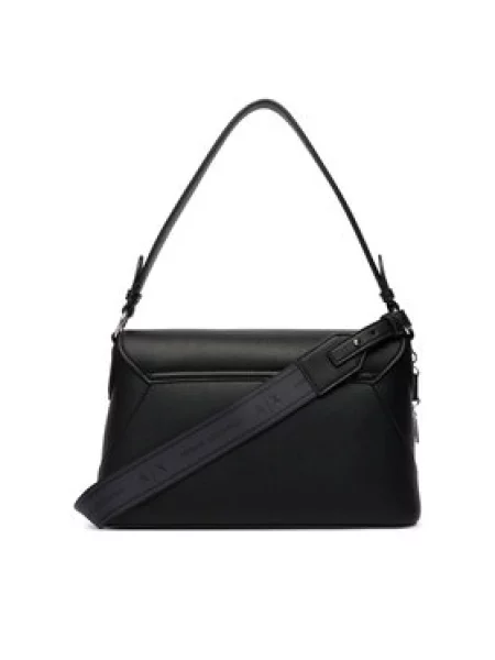 Armani Exchange crossbody torba za žene od imitacije kože crna