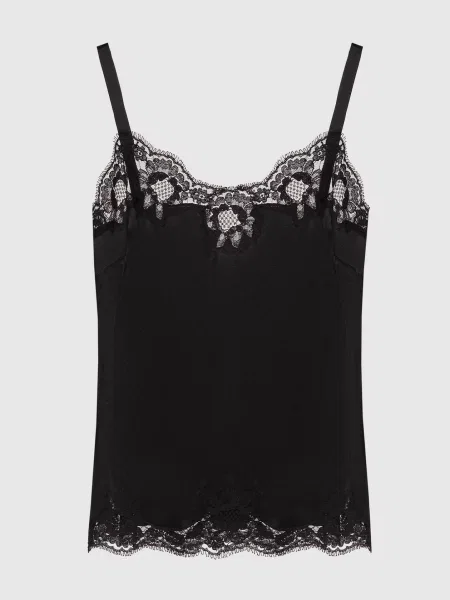 Топ з мереживом Dolce&gabbana чорний