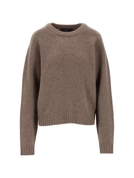 Pulover Arch4 cu decolteu rotund chunky maro
