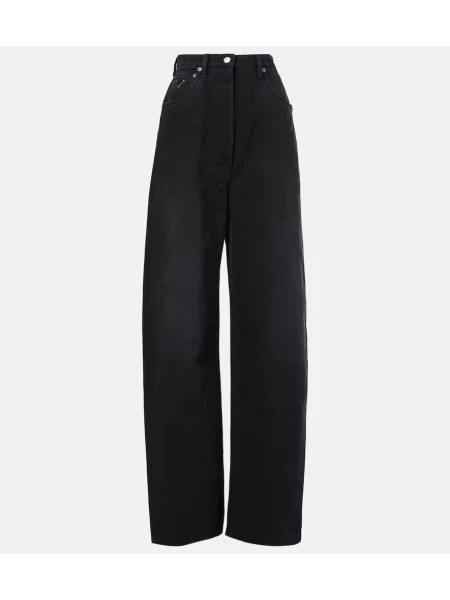 Blugi Prada cu talie înaltă negru