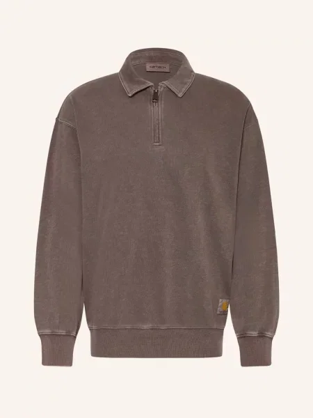 Carhartt Wip Mikina S Kapucí hnědá