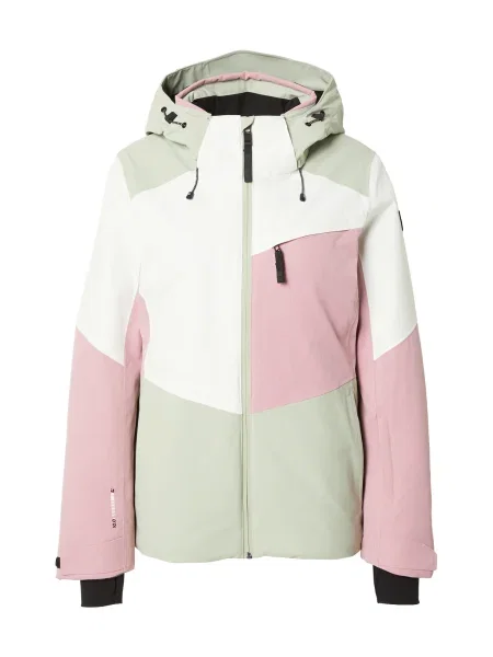 KILLTEC Športová bunda KSW pastelovo zelená / ružová biela