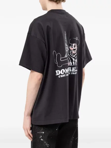 Tricou Domrebel cu imagine negru
