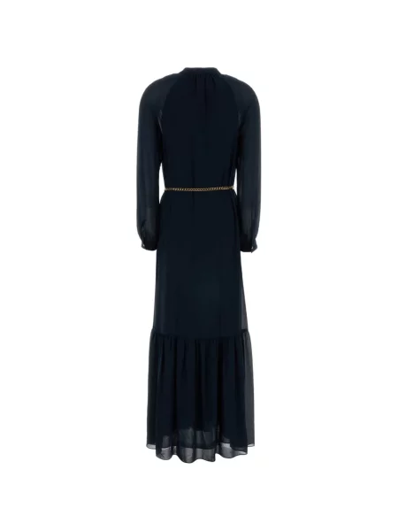 Cardigan Michael Michael Kors cu dungi de costum cu nervuri albastru