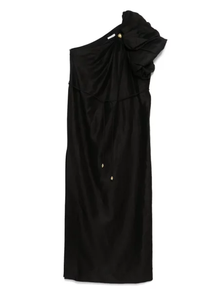 Sukienka midi Aje do kolan garniturowa czarna