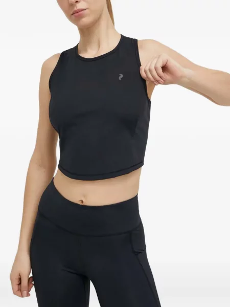 Decupat top Peak Performance negru