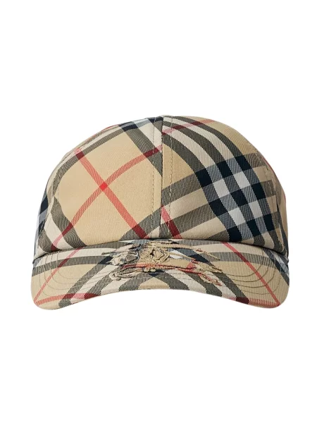 Czapka z daszkiem Burberry z logo beżowa
