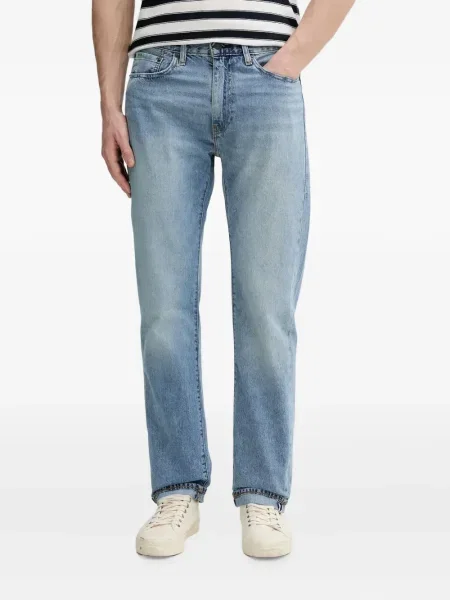 Blugi evazați Levi's® din piele de căprioară albastru