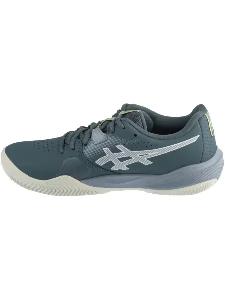 Pánske tenisové topánky ASICS Gel-Challenger Clay 15 ironclad/grey blue zelená