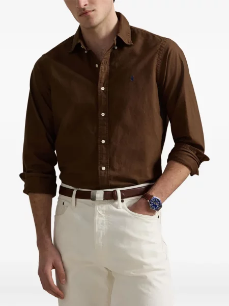 Krátký kostkovaná kšiltovka Polo Ralph Lauren s potiskem zelená
