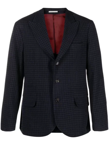 Geacă Brunello Cucinelli de lână cu model pepito