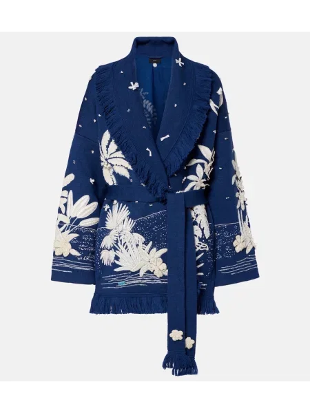 Cardigan Alanui de lână albastru