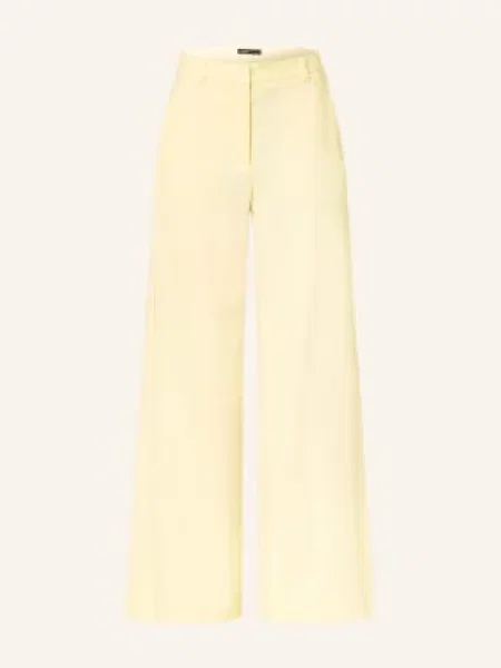 Maje Spodnie Z Materiału Typu Marlene gelb