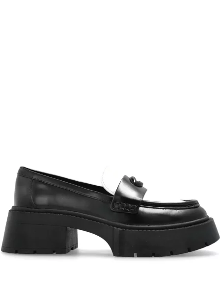 Loafers Coach na platformě černé