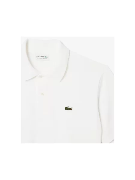 Koszulka polo o kroju regular fit z mieszanki bawełny Lacoste biała