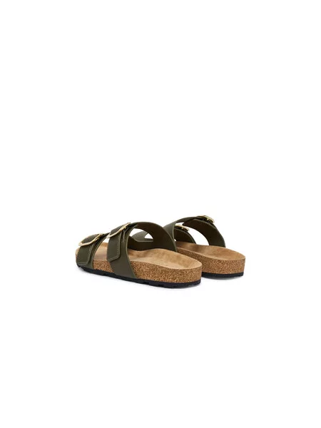 TOMMY HILFIGER Pantofle khaki zelené