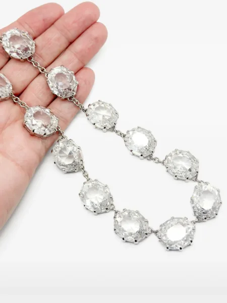 Κολιέ Jennifer Gibson Jewellery με πετραδάκια ασημί