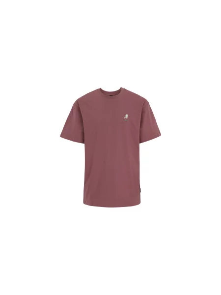 Iriedaily Homeoffice T-Shirt Mężczyźni Koszulki IrieDaily Burgundowy Size: M