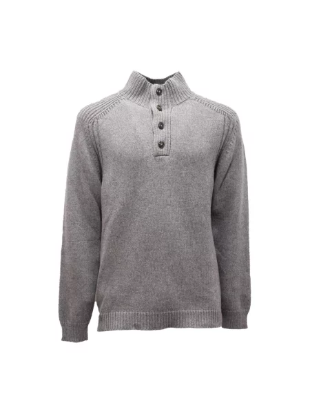 Sweter Officina36 wełniany szary