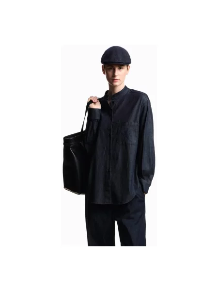 Bluzka Emporio Armani niebieska