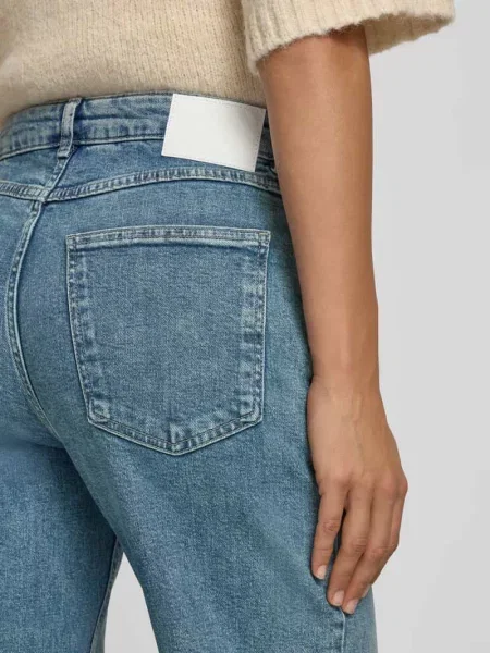 Jeansy o kroju straight fit z mieszanki bawełny model Minah' Opus